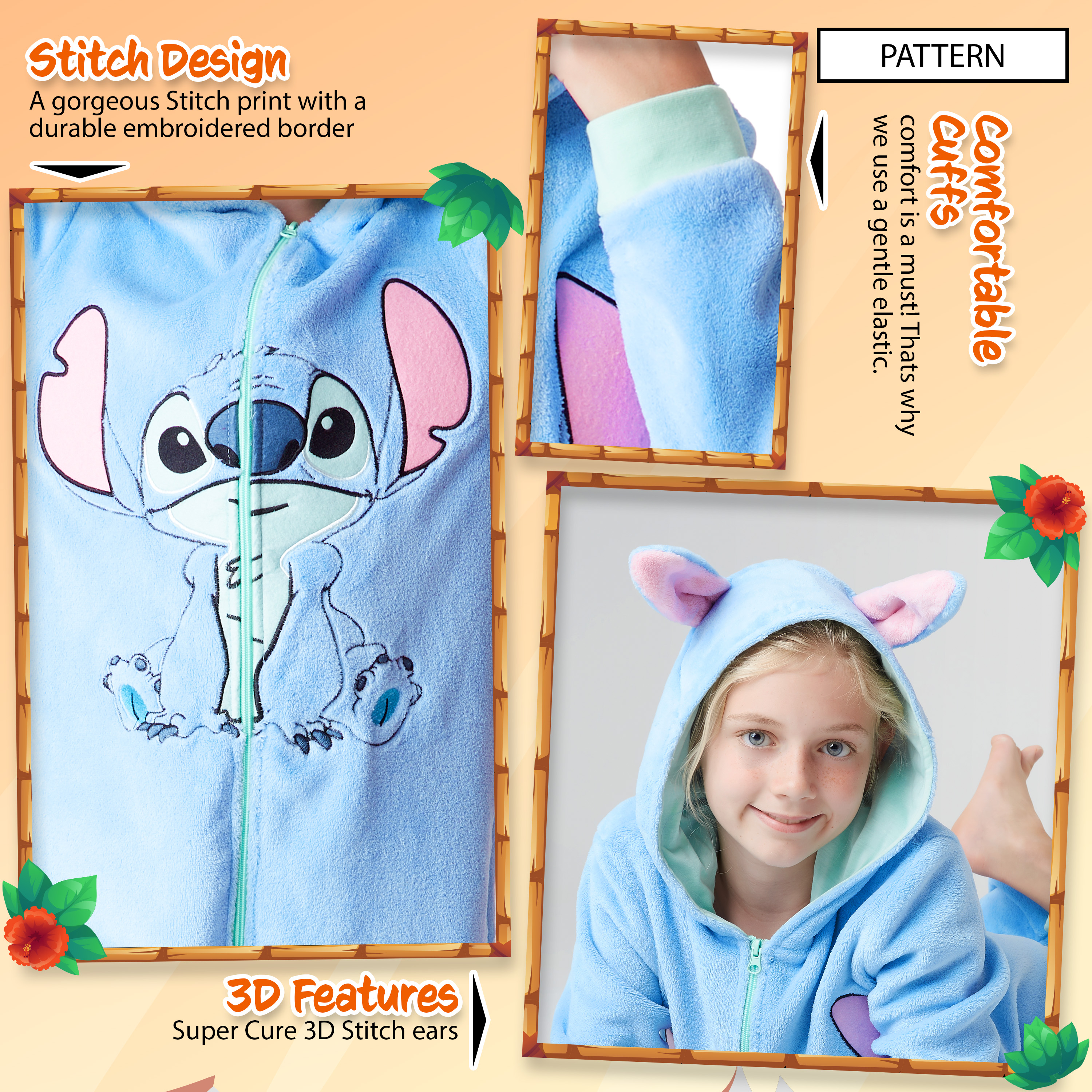 Pyjama Disney Stitch Bleu